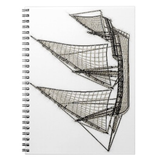 帆船の海賊 ノートブック (正面)