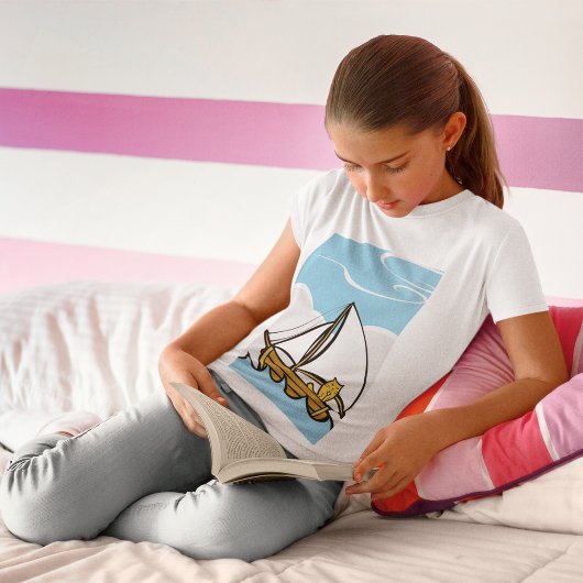 帆船のTシャツの猫 Tシャツ