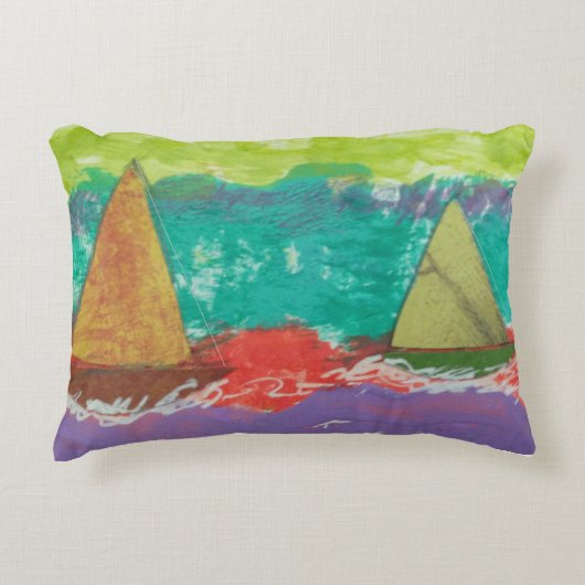 帆船アクセント枕 アクセントクッション (正面)