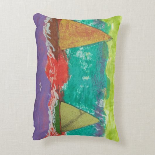 帆船アクセント枕 アクセントクッション (裏面(縦))