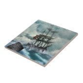 帆船インストームイラストレーション タイル (側面)