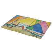 帆船カラフルビーチ切断板 カッティングボード (角)