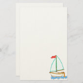 帆船カラフル1文房具 便箋 (正面/裏面)