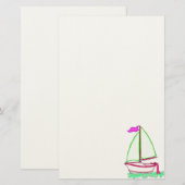 帆船カラフル2文房具 便箋 (正面/裏面)