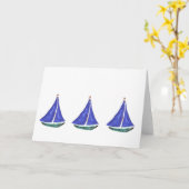 帆船カード カード (黄色い花)