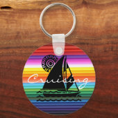 帆船キーチェーン キーホルダー (正面)