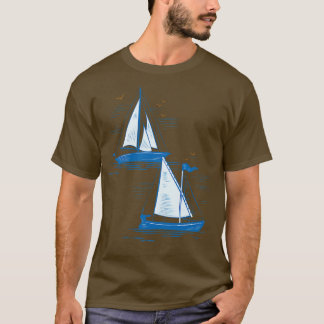 帆船ギフト趣味セーラー船長セーリング Tシャツ