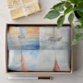 帆船コラージュ1デクページ紙 薄葉紙 (ギフト)