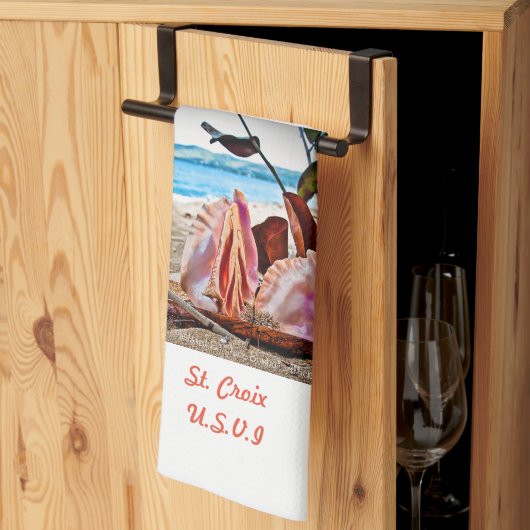 帆船コンチシェルティータオル  キッチンタオル (三つ折り)