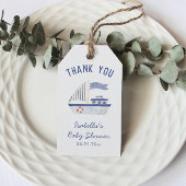 帆船サンキューボーイベビーシャワー ギフトタグ