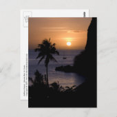 帆船サンセットポストカード ポストカード (正面/裏面)