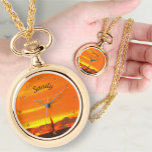 帆船サンセット1300ネックレスウォッチ 腕時計<br><div class="desc">の絵画「Sailboat Sunset 1300」コレクション製品ページまたはクリック「」ボタカスタマイズンでパーソナライズされたデザインオプションを表示する。私がメキシコの絵画プエルト・バラルタで楽しんだ多くの夕日の一つを捉えて、私の「Sailboat Sunset 1300」から設計され作成された。このコレクションには一致する製品が含まれている。</div>