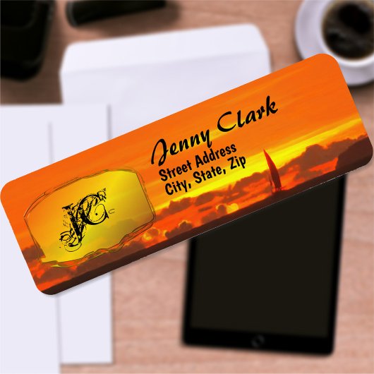 帆船サンセット1300番地 ラベル