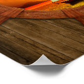 帆船サンセット ポスター (角)