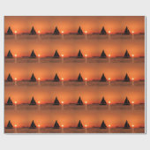 帆船サンセット ラッピングペーパー (フラット)