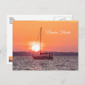 帆船サンライズ空白のはがき ポストカード (正面/裏面)
