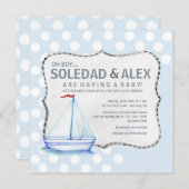 帆船シャワー招待状 招待状 (正面/裏面)