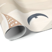 帆船シームレスパターン |ニュートラルトーンキッズ ラッピングペーパー (ロールコーナー)