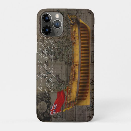 帆船ジャージーのプロファイルペインティング Case-Mate iPhoneケース (裏)