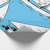 帆船スケッチ ラッピングペーパー