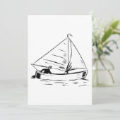 帆船スケッチ 招待状 (スタンド正面)