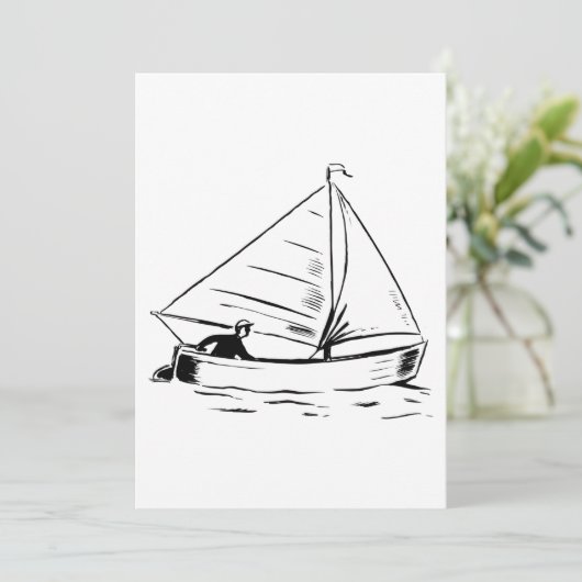 帆船スケッチ 招待状 (スタンド正面)