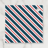 帆船ストライプのギフトメッセージカード フェイバータグ (裏面)