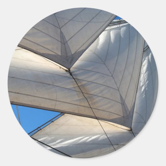 帆船セイルステッカー ラウンドシール (正面)