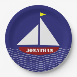 帆船セーリングデザイン紙プレート ペーパープレート