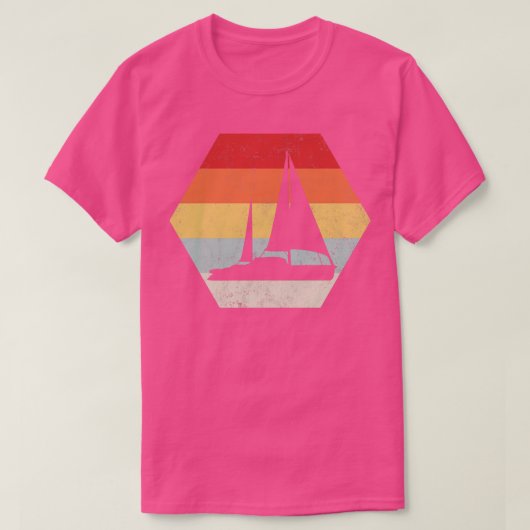 帆船セーリングヴィンテージ Tシャツ (デザイン正面)