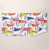 帆船セーリング夏のパタ航海のーン バスタオル (バスタオル)