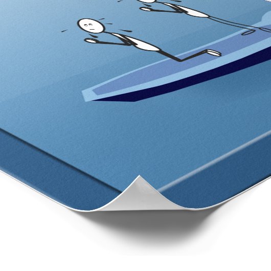 帆船セーリング船乗り祈りの言葉おもしろいポスター ポスター (角)