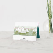 帆船タイルアートサンキューカード サンキューカード (裏面)