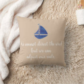 帆船ネイビーブルーアジャストセールズ航海の枕 クッション (ブランケット)