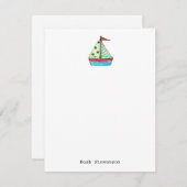 帆船ノートカー ノートカード (正面/裏面)