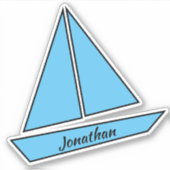 帆船バースデーパーティー シール (正面)