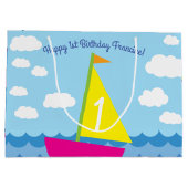 帆船バースデーパーティー ラージペーパーバッグ (裏面)