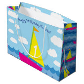 帆船バースデーパーティー ラージペーパーバッグ (裏面アングル)