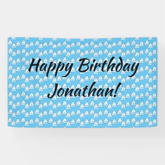 帆船バースデーパーティー 横断幕 (横)