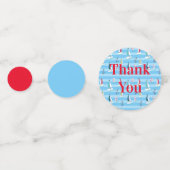 帆船パターンテーブル コンフェッティ (裏面)