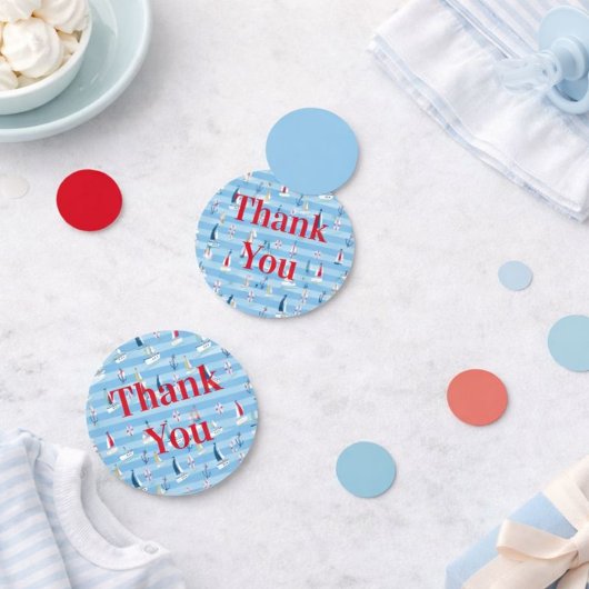 帆船パターンテーブル コンフェッティ