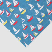 帆船パターン 薄葉紙 (詳細)