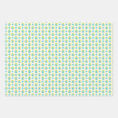 帆船パタ航海のーン海ビーチイエローブルー ラッピングペーパーシート (正面3)