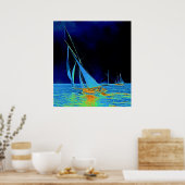 帆船パポオース1887着色済み ポスター (キッチン)