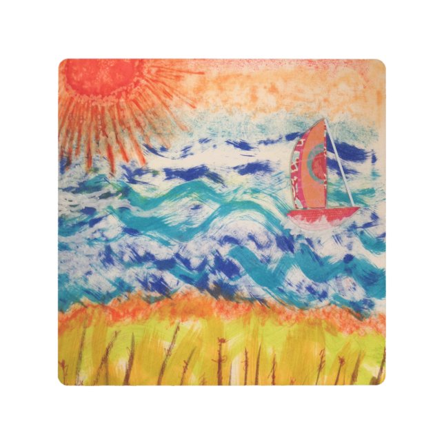 帆船ビッグサン メタルプリント (正面)