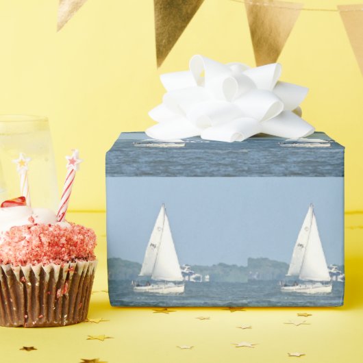 帆船フォトラッピング紙 ラッピングペーパー (誕生日パーティー)