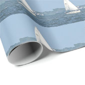 帆船フォトラッピング紙 ラッピングペーパー (ロールコーナー)