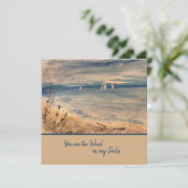 帆船フラットグリーティングカード カード (スタンド正面)