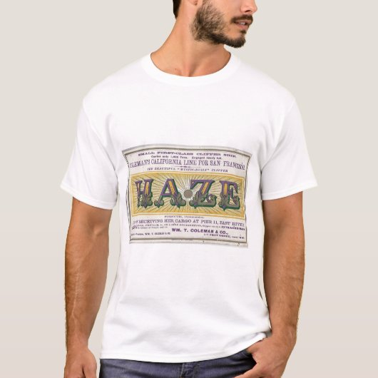 帆船ヘイズクリッパー 1900 Tシャツ (正面)