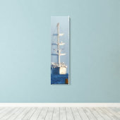 帆船ヘッドオンビューキャンバスアート キャンバスプリント (インサイチュ (ウッドフロア))